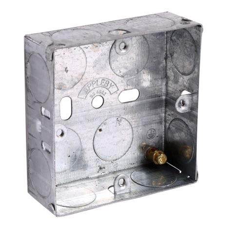 metal socket box supplier|metal single gang back box.